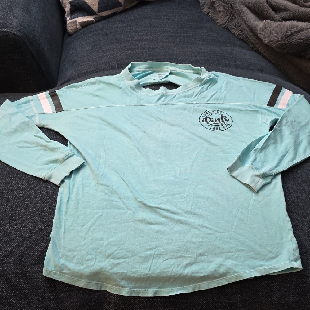 PINK Victoria's Secret Aqua Tee